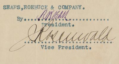 Lot #6057 Richard W. Sears (Founder of Sears, Roebuck and Co.) Exceedingly Rare Document Signed - Railroad Contract for Shipping Goods - Image 2