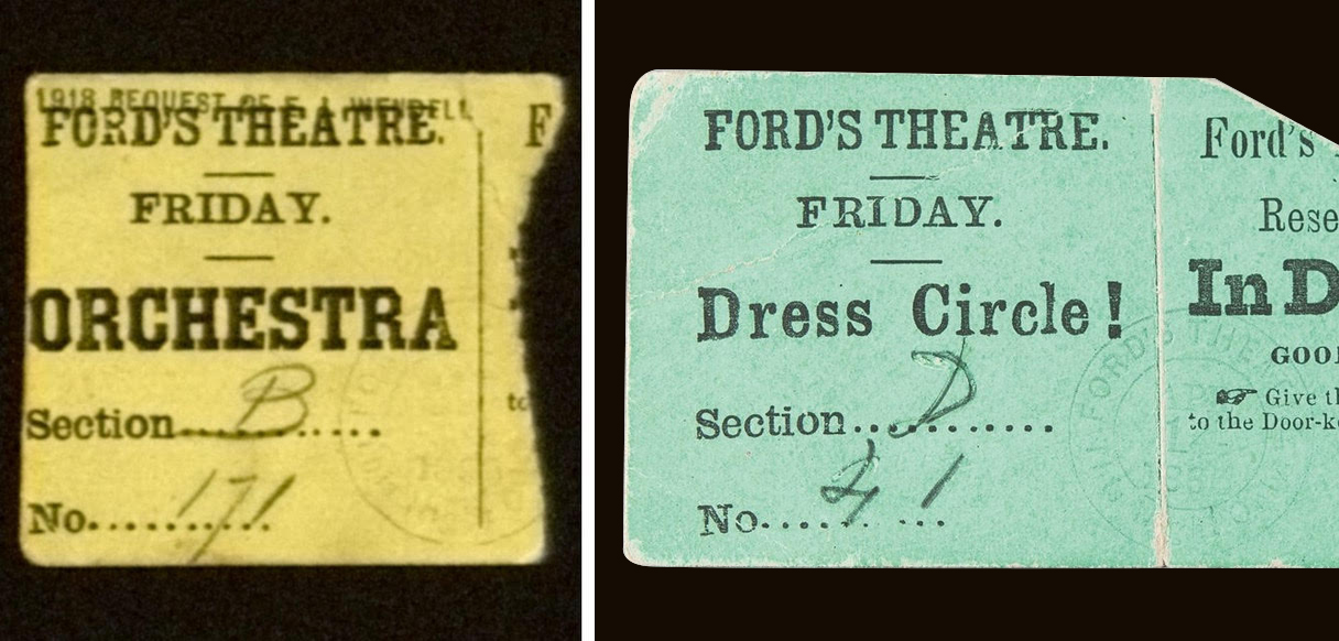 Lot #6018 Abraham Lincoln Assassination: (2) Ford's Theatre Front-Row Tickets from April 14, 1865 (ex. Forbes Collection) - Image 8