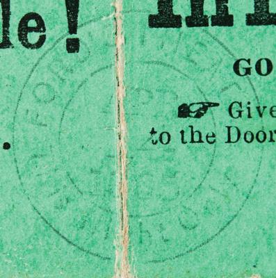 Lot #6018 Abraham Lincoln Assassination: (2) Ford's Theatre Front-Row Tickets from April 14, 1865 (ex. Forbes Collection) - Image 7
