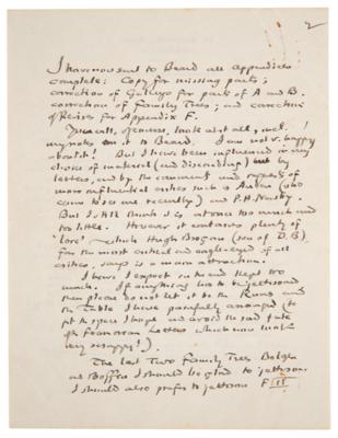 Lot #6039 J. R. R. Tolkien Lengthy Autograph Letter Signed to Publisher on Completing Final Volume of Lord of the Rings - Image 3