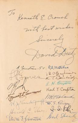 Lot #6090 Manhattan Project: Atomic Bomb Signed Book with Einstein, Oppenheimer, Bohr, Enola Gay Crew, Nobel Prize Winners, and Nuclear Researchers - Image 2