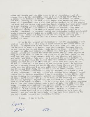 Lot #453 Philip K. Dick Typed Letter Signed