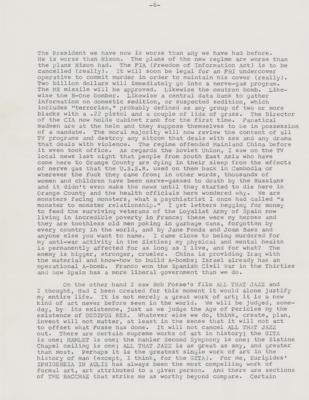Lot #453 Philip K. Dick Typed Letter Signed - Image 8