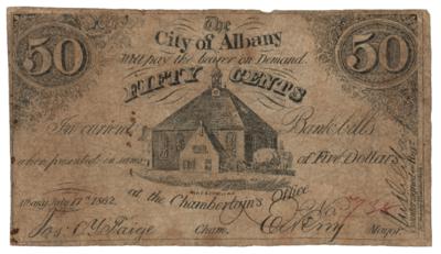 Lot #323 Civil War Currency: Albany, New York - Image 1