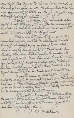 Lot #619 Edward Van Sloan Autograph Letter Signed - Image 3