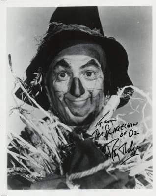 Lot #732 Wizard of Oz: Ray Bolger Signed