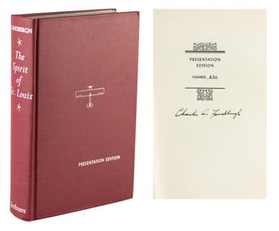 Lot #348 Charles Lindbergh Signed Book - The