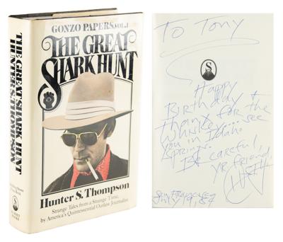 Lot #492 Hunter S. Thompson Signed Book