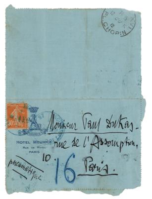 Lot #478 Gabriele D'Annunzio Autograph Letter Signed - Image 2