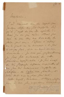 Lot #530 Charles Gounod Autograph Letter Signed