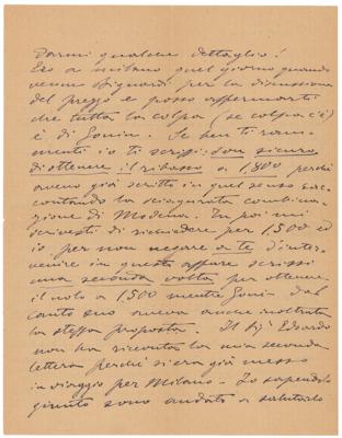 Lot #531 Ruggero Leoncavallo Autograph Letter Signed - Image 2