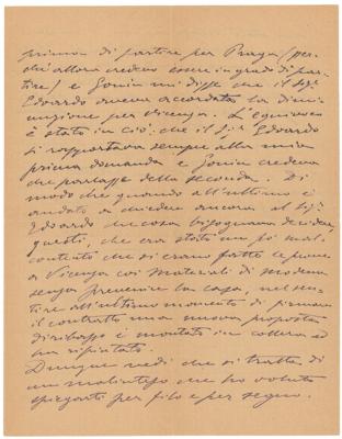 Lot #531 Ruggero Leoncavallo Autograph Letter Signed - Image 3