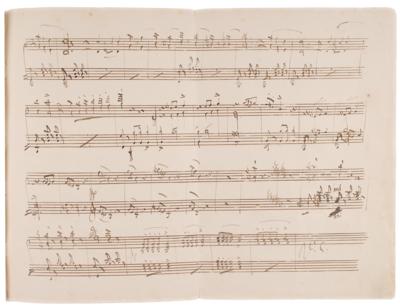 Lot #497 Saverio Mercadante Autograph Musical Manuscript - Image 3