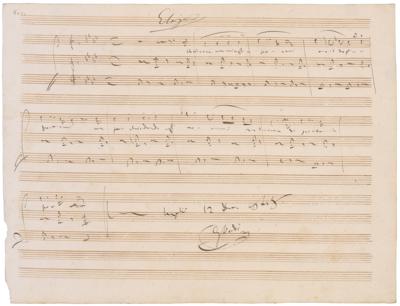 Lot #504 Giuseppe Verdi AMQS from 'Luisa Miller' - Image 1