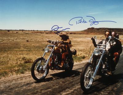 Lot #666 Easy Rider: Fonda and Hooper Signed Photograph - Image 1