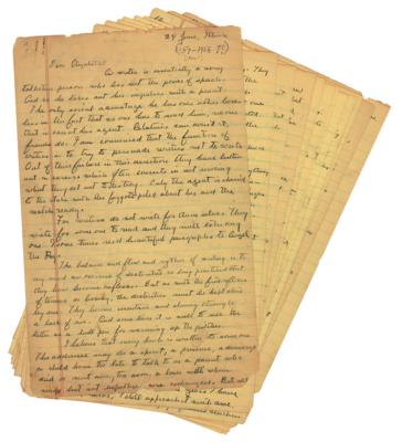 Lot #469 John Steinbeck Archive with Incredible Handwritten Letter on Writing