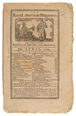 Lot #44 Paul Revere: Royal American Magazine (April 1774) - Image 1