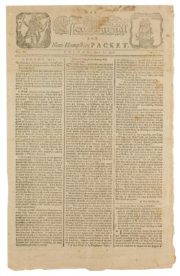 Lot #42 Paul Revere: Essex Journal and New