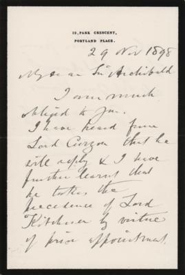 Lot #266 Joseph Lister Autograph Letter Signed