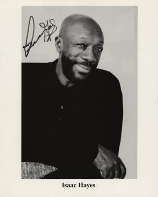 Lot #564 Isaac Hayes Signed Photograph - Image 1