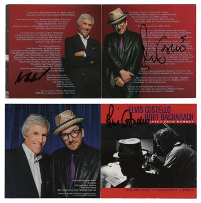 Lot #557 Elvis Costello and Burt Bacharach (2) Signed CD Booklets - Image 1