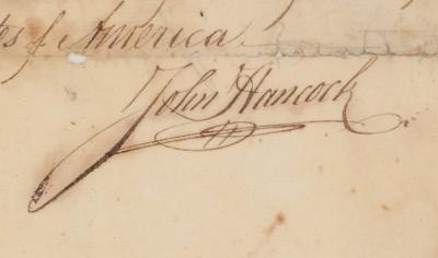 Lot #21 John Hancock Document Signed (1783) - Image 2