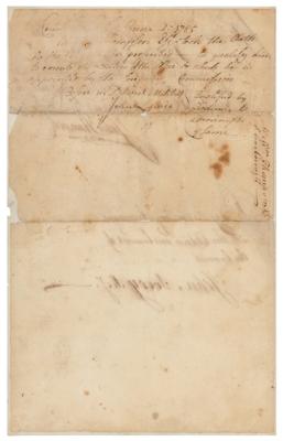 Lot #21 John Hancock Document Signed (1783) - Image 5