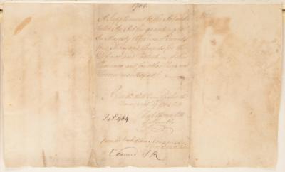 Lot #16 Benjamin Franklin Document Signed (1764) - Approving Funds for the Commissioners for Indian Affairs - Image 9