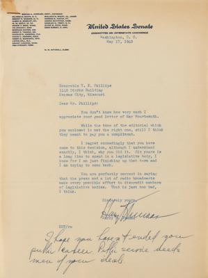 Lot #116 Harry S. Truman Collection of (22) Typed Letters Signed as a Missouri Senator - Image 1