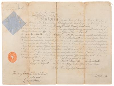 Lot #281 Queen Victoria Document Signed