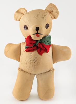 Lot #624 Actors and Actresses Signed Teddy Bear - Image 1