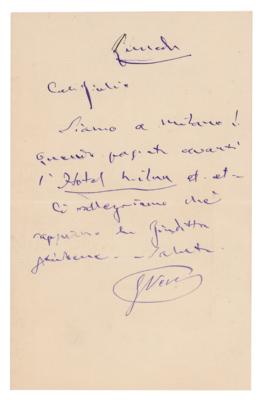 Lot #505 Giuseppe Verdi Autograph Letter Signed - Image 1