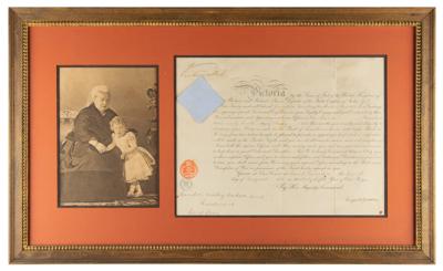 Lot #282 Queen Victoria Document Signed