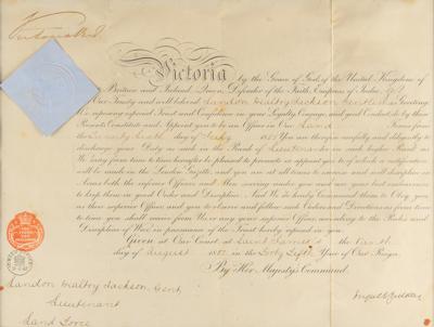 Lot #282 Queen Victoria Document Signed - Image 2