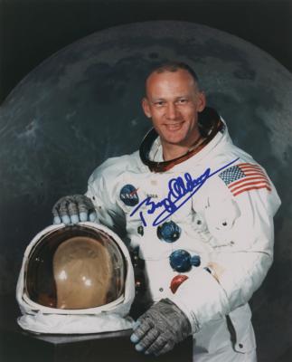 Lot #365 Buzz Aldrin Signed Photograph