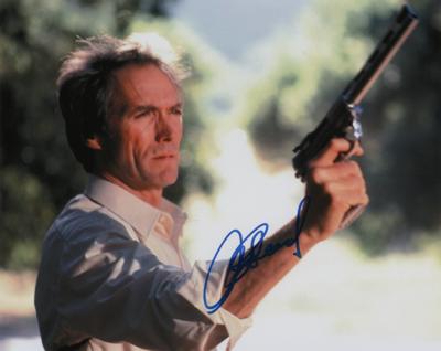 Lot #665 Clint Eastwood Signed Photograph as Dirty Harry - Image 1