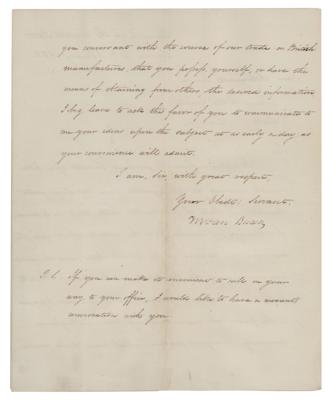 Lot #160 Martin Van Buren Letter Signed - Image 2