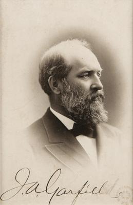 Lot #108 James A. Garfield Signed Photograph - Image 1