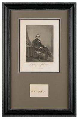 Lot #145 Andrew Johnson Signature