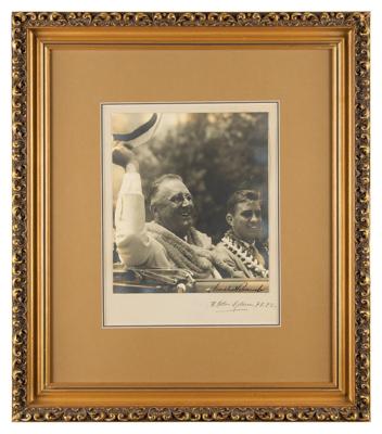 Lot #112 Franklin D. Roosevelt Signed Photograph from His Visit to Hawaii - Image 3