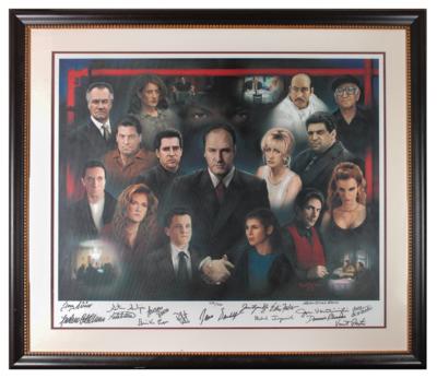 Lot #618 The Sopranos Cast-Signed Limited Edition Canvas Print - Image 2