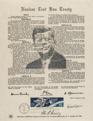 Lot #357 Apollo 11 (3) Signed Philatelic 'Space Treaty' Souvenirs - Image 2