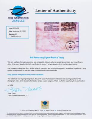 Lot #357 Apollo 11 (3) Signed Philatelic 'Space Treaty' Souvenirs - Image 3