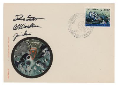 Lot #371 Apollo 15 (3) Signed Commemorative Covers