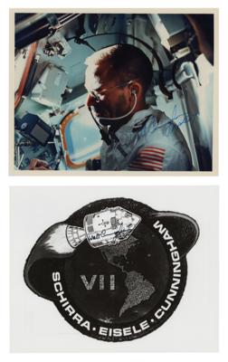 Lot #373 Apollo 7 (3) Signed Photographs - Image 2