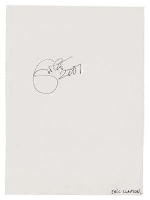 Lot #555 Eric Clapton Signature - Image 1