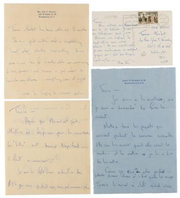 Lot #117 Jacqueline Kennedy Collection of Handwritten Letters and Meal Plans (1958) - Image 2