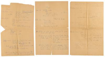 Lot #117 Jacqueline Kennedy Collection of Handwritten Letters and Meal Plans (1958) - Image 4