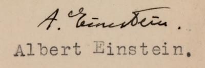 Lot #211 Albert Einstein Typed Letter Signed on Jewish Telegraphic Agency - Image 2