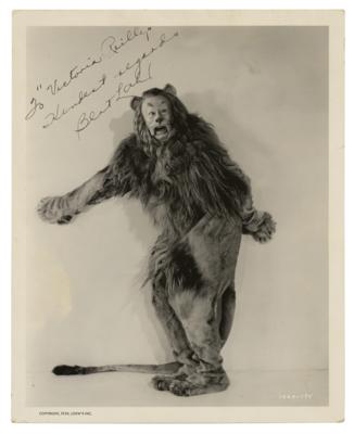 Lot #623 Wizard of Oz: Bert Lahr Signed Photograph as the Cowardly Lion - Image 1